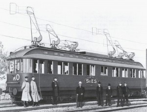 Drehstrom-Versuchstriebswagen von AEG, fuhr 210,3 km/h am 27. Okt.1903, Quelle: Bild-PD-alt