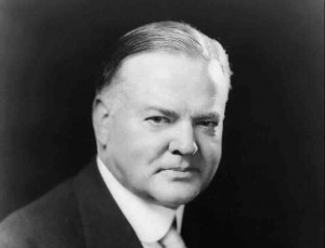 Herbert Hoover, US-amerikanischer Präsident 1928–1932. Gemeinfrei via Wikimedia Commons