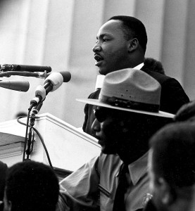 Martin Luther King (1963) By Unknown? [Public domain], via Wikimedia Commons