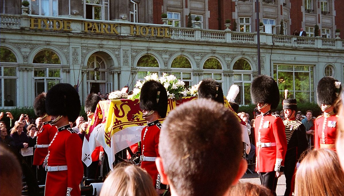 Beerdigung von Prinzessin Diana. Gemeinfrei