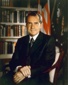Richard Nixon (1971). By Hartmann [Public domain], via Wikimedia Commons