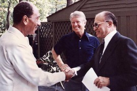 Sadat und Begin unterzeichnen ägyptisch-israelisches Abkommen in Camp David