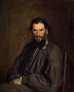 Lew Tolstoi, Porträt von Iwan Kramskoi (1873). Ivan Nikolaevich Kramskoi [Public domain], via Wikimedia Commons