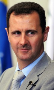 Baschar al-Assad (2010). By Bashar_al-Assad.jpg: Fabio Rodrigues Pozzebom / ABrderivative work: César (Bashar_al-Assad.jpg) [CC BY 3.0 br], via Wikimedia Commons