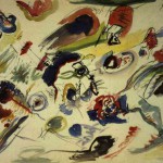 Wassily Kandinsky: Erstes abstraktes Aquarell, 1910 oder 1913 entstanden, möglicherweise eine Studie zu Komposition VII. Wassily Kandinsky [Public domain], via Wikimedia Commons
