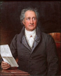 Johann Wolfgang von Goethe, Ölgemälde von Joseph Karl Stieler, 1828. Joseph Karl Stieler [Public domain], via Wikimedia Commons