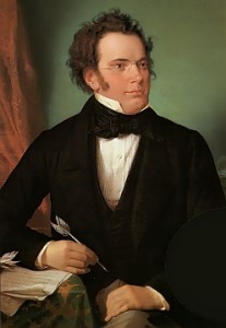 Franz Schubert (Porträt von Wilhelm August Rieder, 1875, nach einer Aquarellvorlage von 1825). Wilhelm August Rieder [Public domain], via Wikimedia Commons