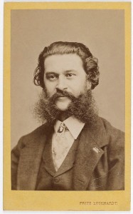 Johann Strauss (Sohn). By Fritz Luckhardt (1843-1894) - PhotographerAdam Cuerden - Restoration [Public domain or Public domain], via Wikimedia Commons