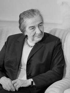 Golda Meir (1973). By Marion S. Trikosko [Public domain], via Wikimedia Commons