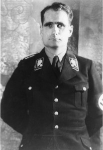 Rudolf Hess (1935). Bundesarchiv, Bild 183-1987-0313-507 / CC-BY-SA 3.0 [CC BY-SA 3.0 de], via Wikimedia Commons