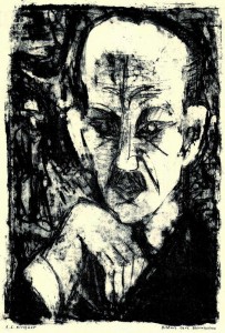 Porträt Carl Sternheim, 1918, von Ernst Ludwig Kirchner. Ernst Ludwig Kirchner [Public domain], via Wikimedia Commons