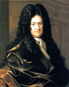 Gottfried Wilhelm Leibniz, Porträt von Christoph Bernhard Francke, um 1700; Herzog Anton Ulrich-Museum, Braunschweig. Christoph Bernhard Francke [Public domain], via Wikimedia Commons
