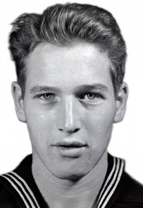 Paul Newman um 1945, By U.S. Navy photographer [Public domain], via Wikimedia Commons