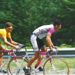 Bölts führt Ullrich bei der Tour de France 1997 über die Vogesen. See page for author [Public domain], via Wikimedia Commons