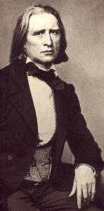 Franz Liszt mit 46 Jahren, Fotografie von Franz Hanfstaengl. Franz Hanfstaengl [Public domain], via Wikimedia Commons