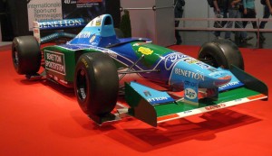 Benetton-Ford B194, mit dem Schumacher 1994 Weltmeister wurde. - The original uploader was Stahlkocher at German Wikipedia. [CC BY-SA 3.0], via Wikimedia Commons