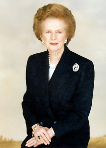 Margaret Thatcher - work provided by Chris Collins of the Margaret Thatcher Foundation [CC BY-SA 3.0], via Wikimedia Commons